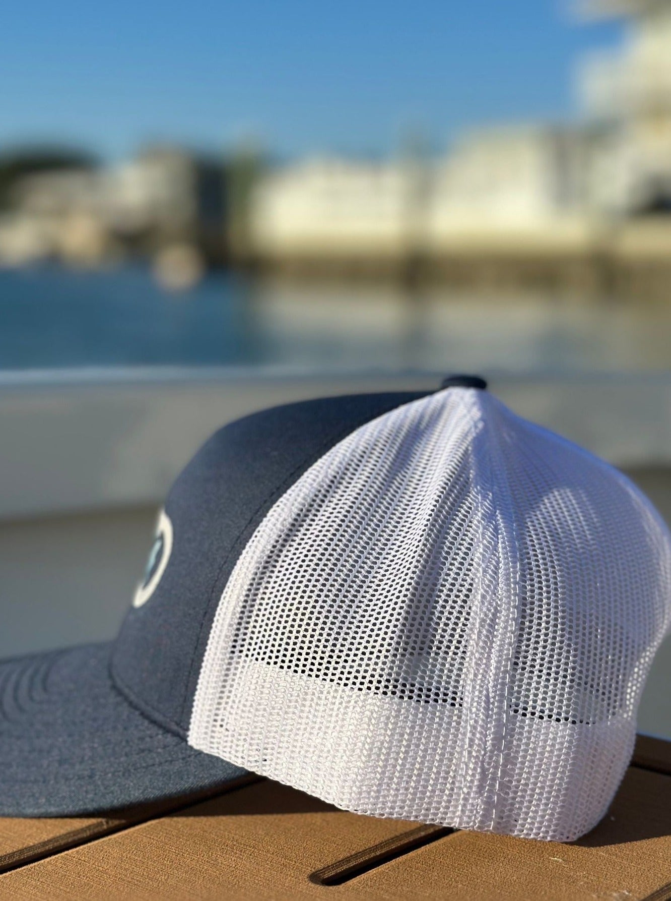Sta-Stuk Hooks Navy Logo Trucker Hat