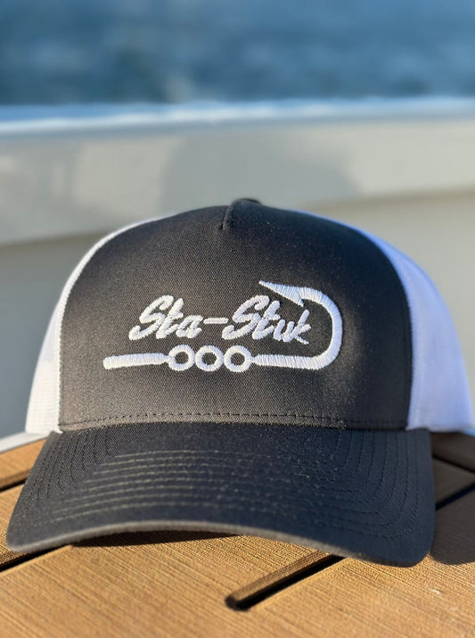 Sta-Stuk Hooks Charcoal Logo Trucker Hat